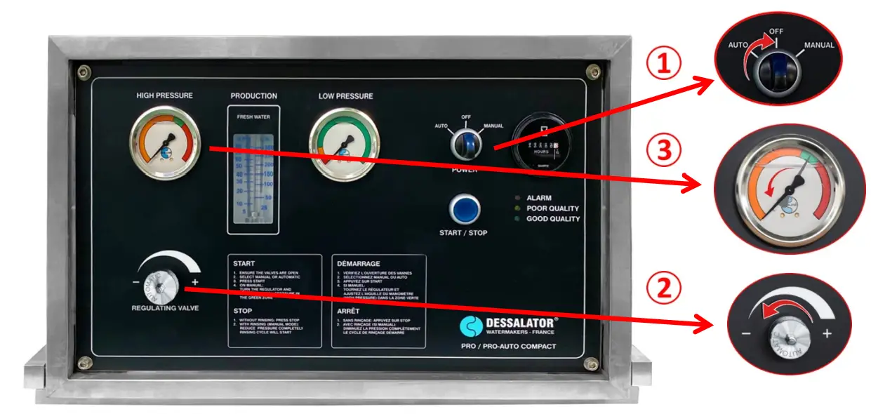 DESSALATOR D300 AC Pro Automatic Compact Marine Watermaker Machine - reopen