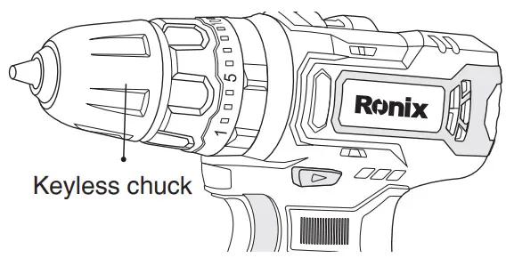 Ronix 8101K 12V Cordless Impact Drill Driver - Keyless chuck1
