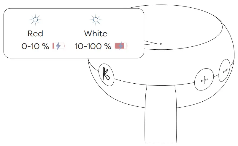 kreafunk ago 2 Fabric Black Speaker - Battery status