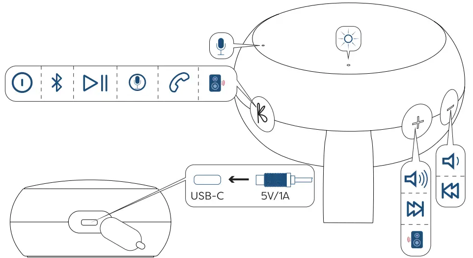 kreafunk ago 2 Fabric Black Speaker - Overview