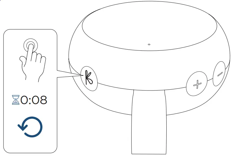 kreafunk ago 2 Fabric Black Speaker - Reset