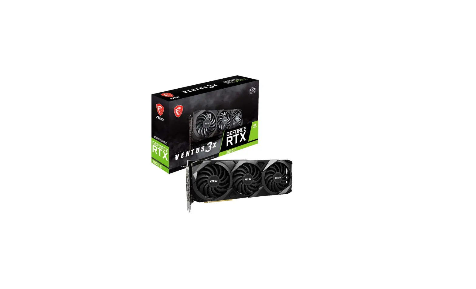 Msi Geforce Rtx 3070 Ti 8gb Gdrr6x Gaming Graphics Card Quick Start Guide