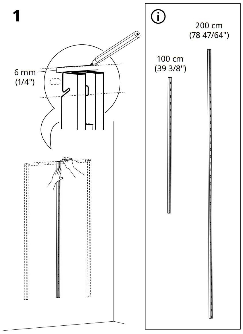 IKEA BOAXEL Wall Upright - Fig1