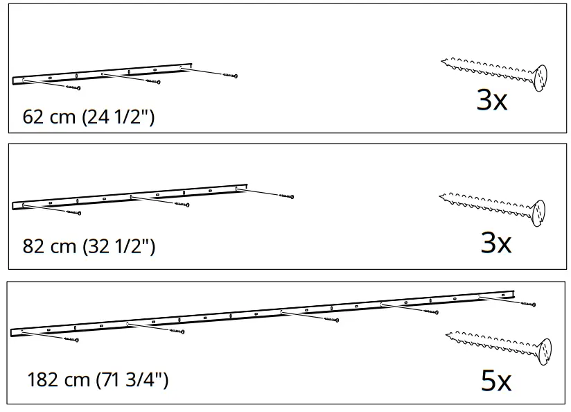 IKEA BOAXEL Wall Upright - Fig5