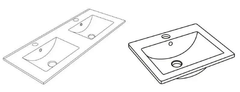 better bathrooms 24975 600mm Grey Freestanding Vanity Basin