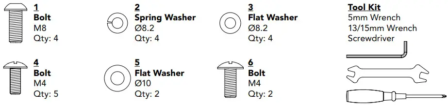 HORIZON Indoor Cycle Exercise Bike - Tools