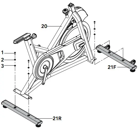 HORIZON Indoor Cycle Exercise Bike - assembly 2