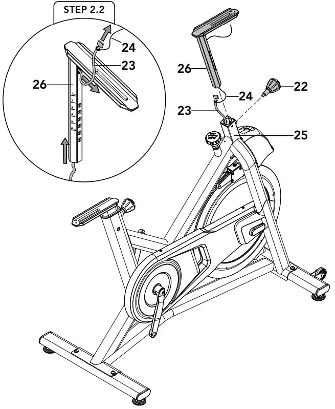 HORIZON Indoor Cycle Exercise Bike - assembly 3