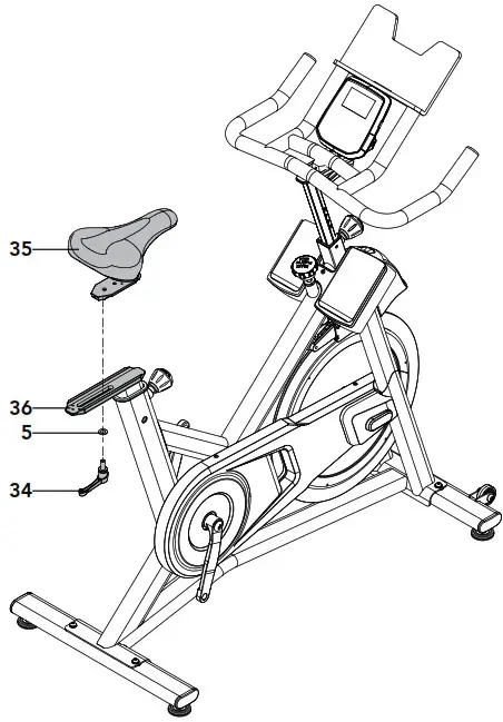 HORIZON Indoor Cycle Exercise Bike - assembly 7