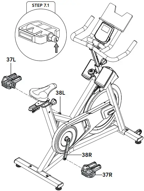 HORIZON Indoor Cycle Exercise Bike - assembly 8