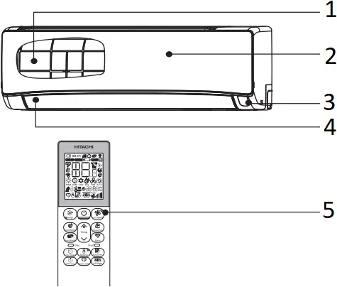 HITACHI RAK-DJ18PCAST Air Conditioner - b1