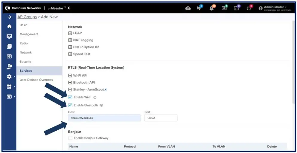 Cambium Networks Cambium-AeroScout Healthcare Solution Configuration - Enable Bluetooth