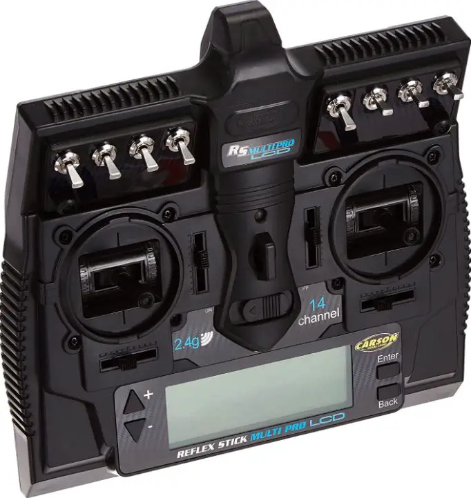 CARSON-500501003-Reflex-Stick-Multi-Pro-14-Channel-2.4-GHz-FHSS-Digital-Proportional-Radio-Control-System