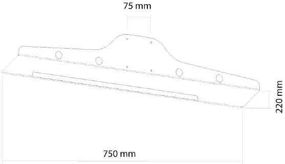 Neomounts-KEYB-V100-Universal-Keyboard-&-Mouse-Shelf-fig-1