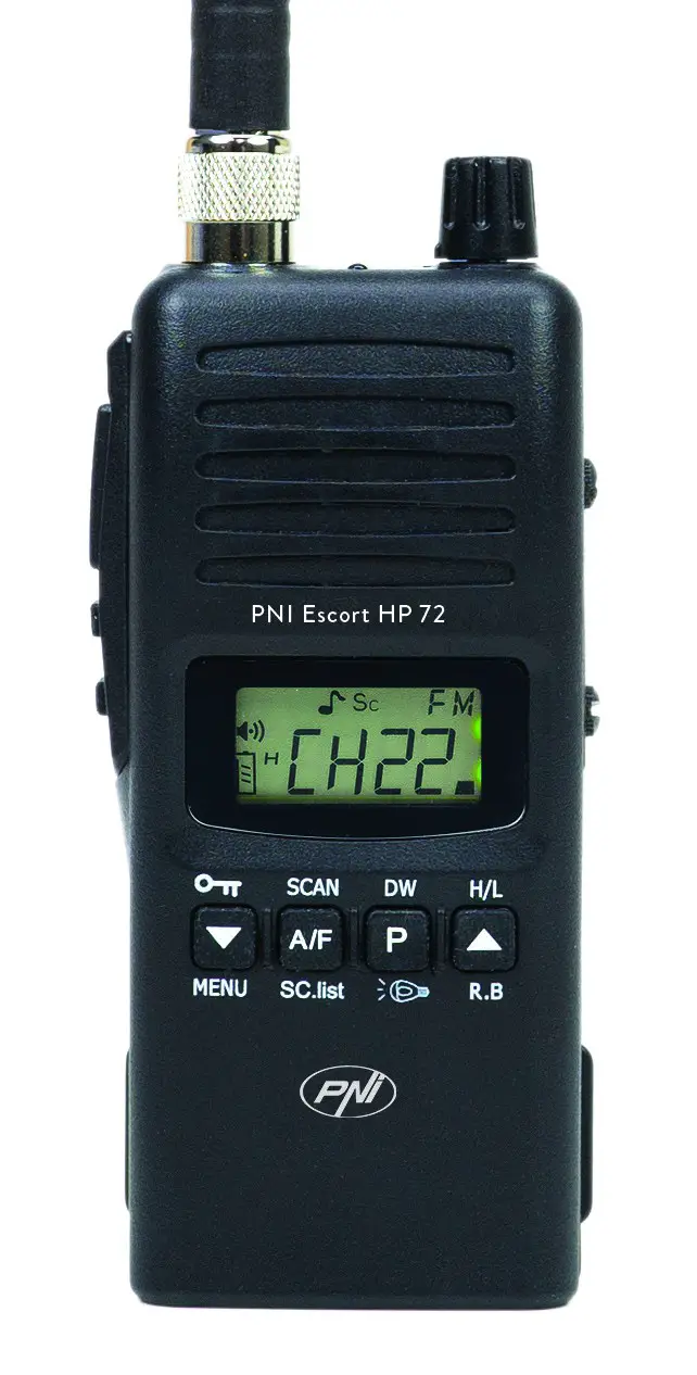 PNI HP72 Escort HP 72 Portable CB Radio PRODUCT - cover