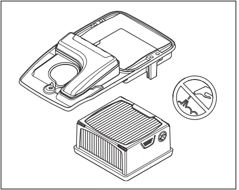Husqvarna K 770 Dry Cut K 770 Dry Cut OilGuard - air filter1