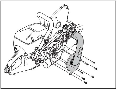 Husqvarna K 770 Dry Cut K 770 Dry Cut OilGuard - belt guard 1