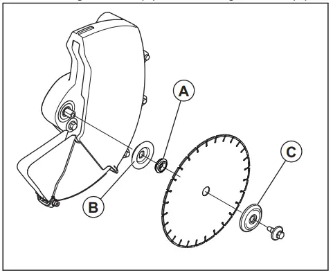 Husqvarna K 770 Dry Cut K 770 Dry Cut OilGuard - flange washer