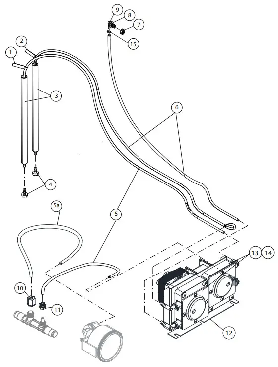 CMA DISHMACHINES UC65e M3 High Temperature Undercounter Dishwasher - Chemical Pumps