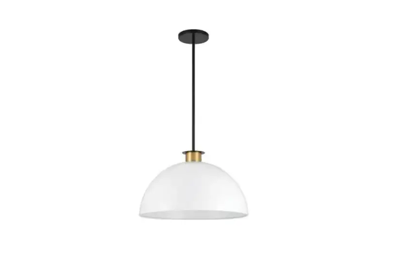 Crystorama Gig-815-bk-ag Gigi 1-light Black + Aged Brass Pendant Instruction Manual