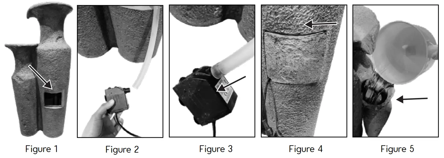 BERNINI FOUNTAINS 001361 Vaso Corded Fountain - ASSEMBLY