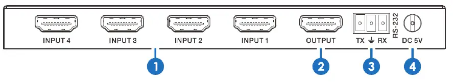 Monoprice 24740 Blackbird 4K 4x1 HDMI 1.4 Switch with Multiview-fig-2