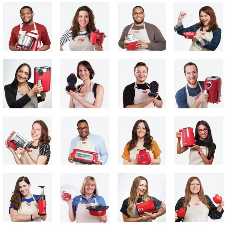 DASH DMWGH001 Ghost Mini Waffle Maker - Fig