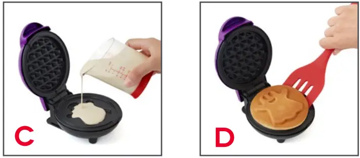 DASH DMWGH001 Ghost Mini Waffle Maker - Maker 1