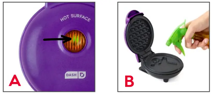 DASH DMWGH001 Ghost Mini Waffle Maker - Maker