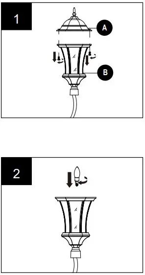 wayfair Post Lantern Lamp-fig4