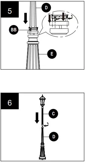 wayfair Post Lantern Lamp-fig6