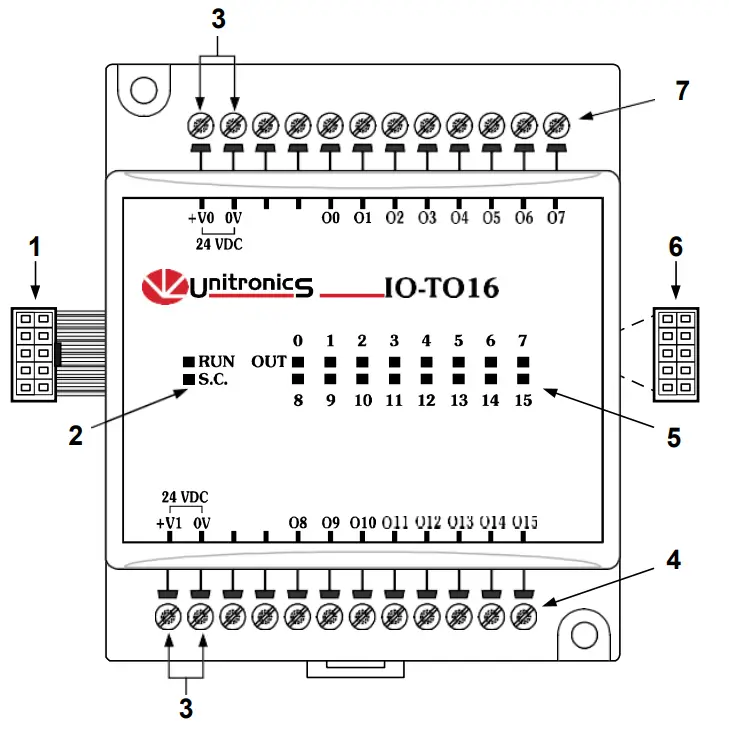 Unitronics IO TO16 I O Expansion Module -