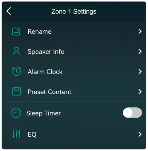 RAKOIT H400 Network 4 Zone Pre Amplifier - Device Settings