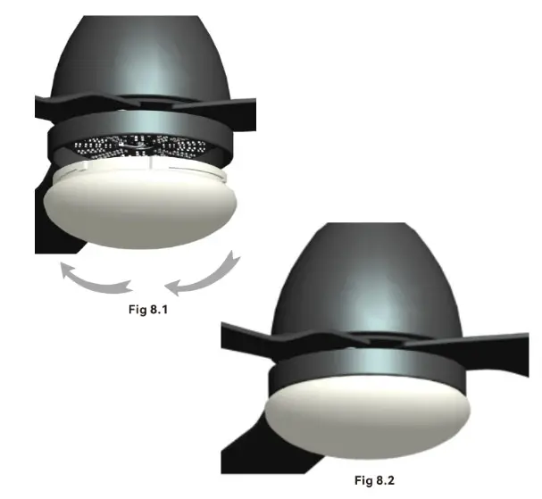 CARRO CES523N6L Triton 52 Inch Integrated LED Indoor Outdoor Black DC Motor Smart Ceiling Fan - Fig8