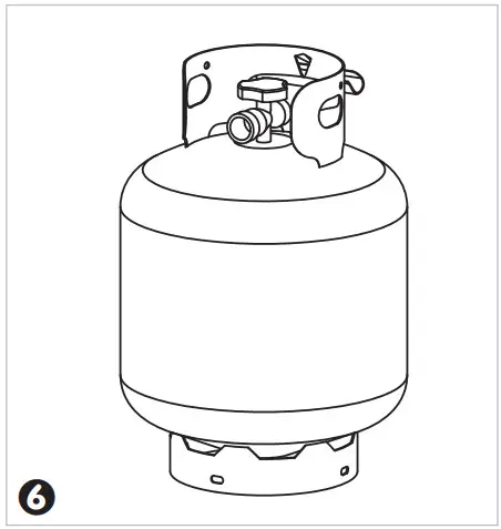 Fire Sense 63696 Davis Oval Aluminum LPG Fire Pit - ASSEMBLY 5