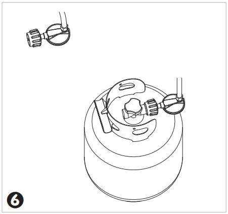 Fire Sense 63696 Davis Oval Aluminum LPG Fire Pit - ASSEMBLY 6