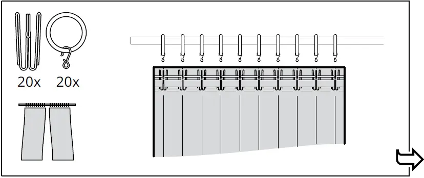 IKEA AA-2314206-2 SANELA Room Darkening Curtains 04