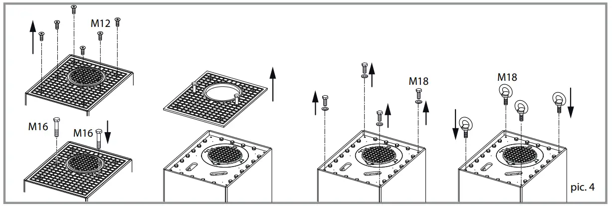 Inserting The Bollard Into Its Seat