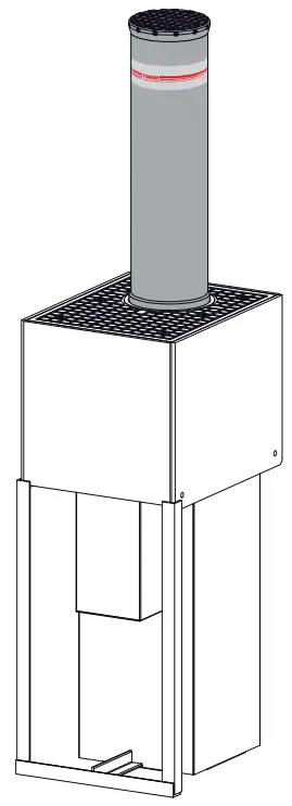 FADINI Talos-m50_1-8 Automatic Bollard for Perimeter Security with optional EFO