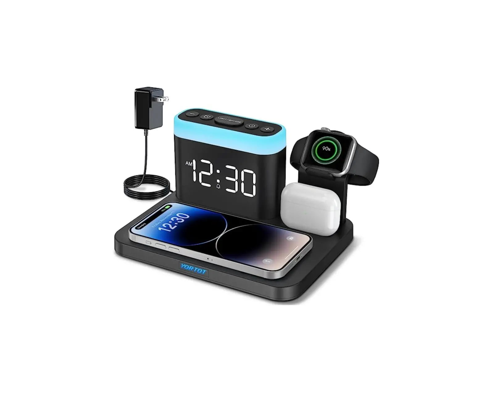 Yortot Ac198 5in1 Wireless Charger Stand With Alarm Clock User Manual Yortot Ac198 5in1 Wireless Charger Stand With Alarm Clock User Manual