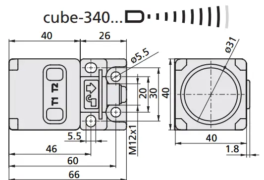 microsonic IO-Link Ultrasonic Proximity Switch With One Switching Output - Fig 12