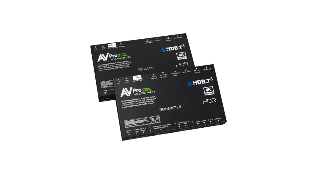 Avpro Edge Ac-ex100-444-kit 2.0 Over Hdbaset Extender Kit User Manual