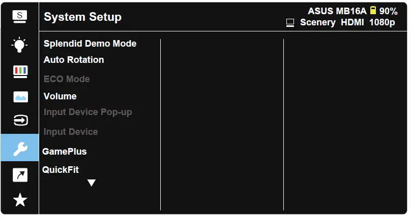ASUS MB16AMT Portable Monitor Touch Screen 26
