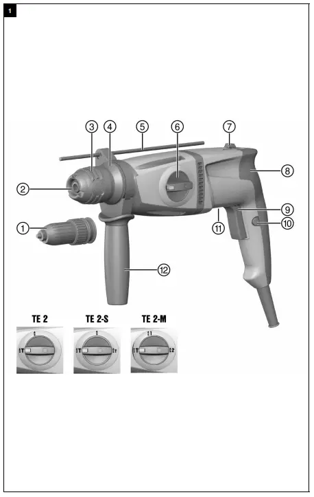 HILTI TE 2 Corded SDS Plus Rotary Hammer -