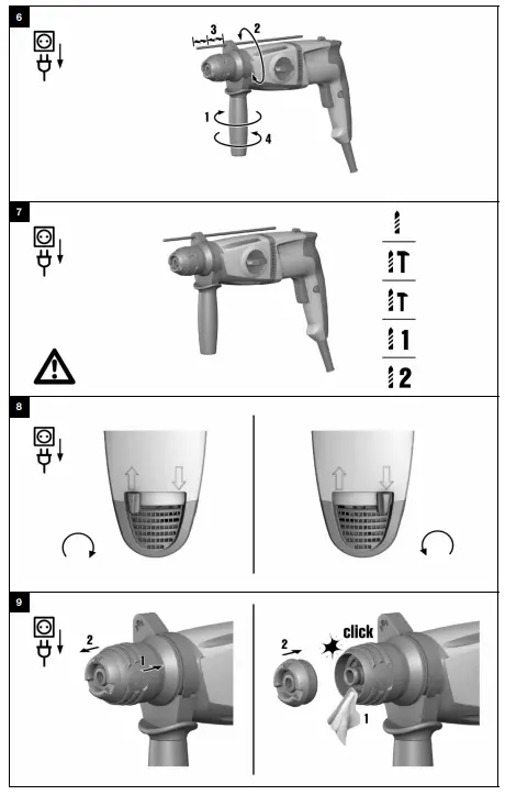 HILTI TE 2 Corded SDS Plus Rotary Hammer - fig 2
