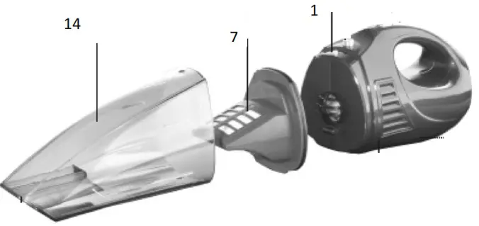 Livoo DOH109 Vacuum Cleaner Wet and Dry - USE 1