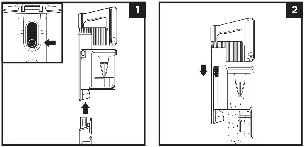 Shark IZ800 Series Clean Sense Iq Cordless Multiflex Vacuum - DUST CUP