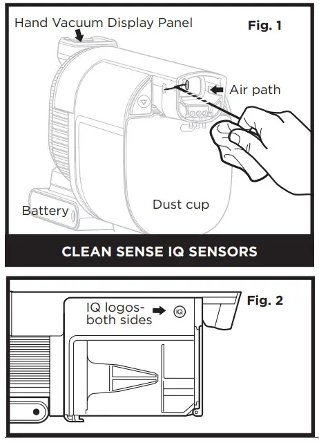 Shark IZ800 Series Clean Sense Iq Cordless Multiflex Vacuum - SENSORS