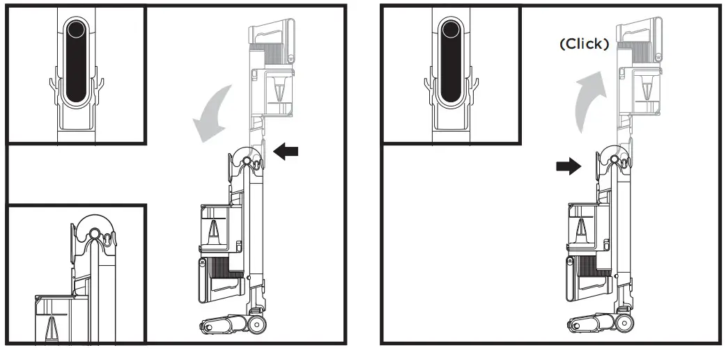 Shark IZ800 Series Clean Sense Iq Cordless Multiflex Vacuum - STORAGE