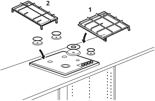 IKEA 205.234.23 SKÅLAN Gas Hob C10